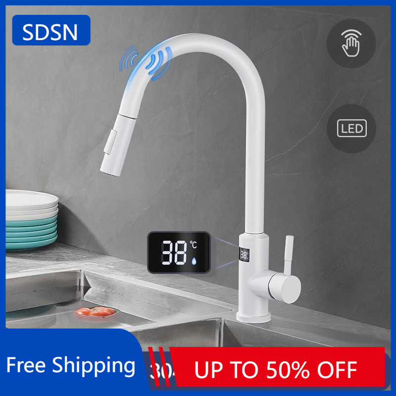 Kitchen Appliances In White - White Touch on Digital Kitchen Sink