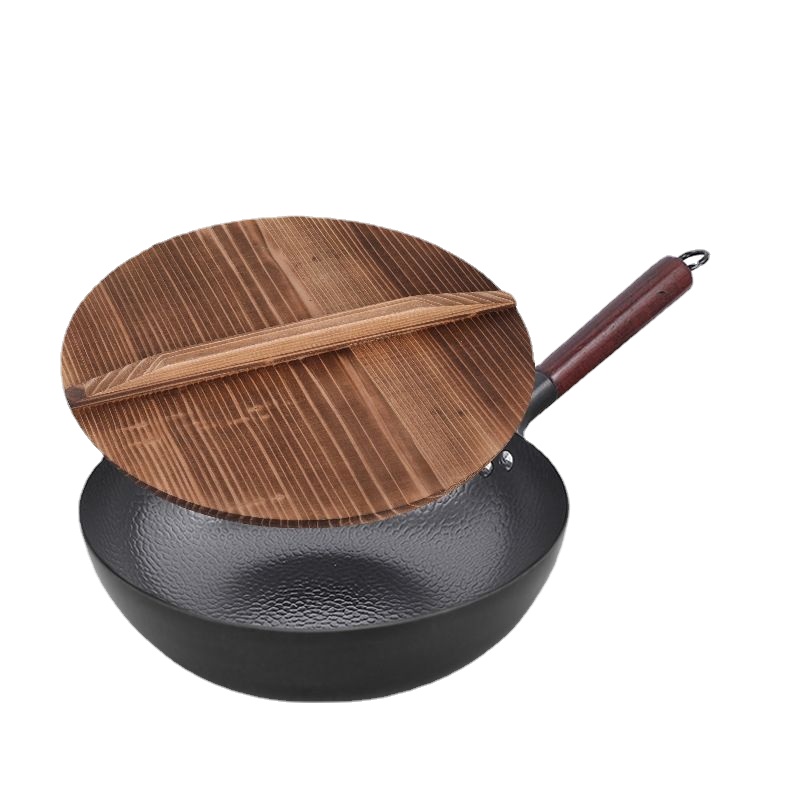 Carbon Steel Wok Pan 32cm Stir - Wok Electric Flat ulasan dan harga