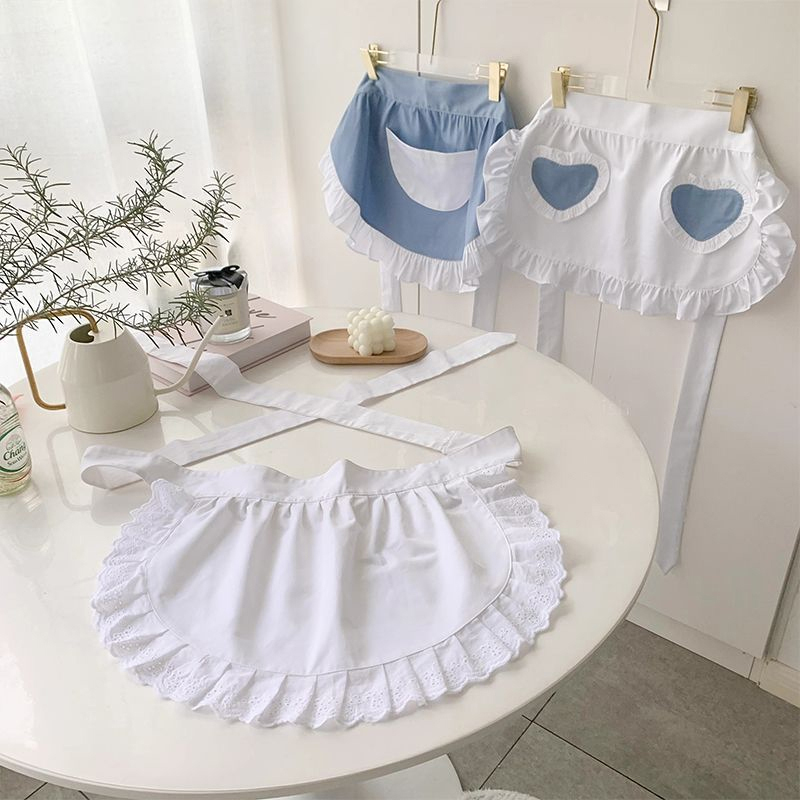 Woman Half Waist Cooking Kitch - Kitchen Appliances In White ulasan dan harga