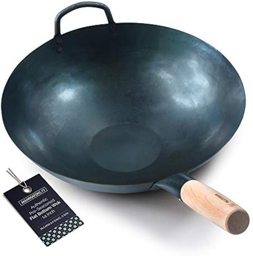 14 Inch Pre-Seasoned Carbon St - Wok Electric Flat ulasan dan harga